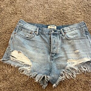 Free people denim shorts